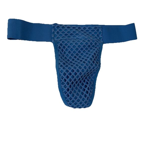 ASOS Other - Asos Blue Fishnet Mesh Thong Bikini Bathing suit Lg- NWT